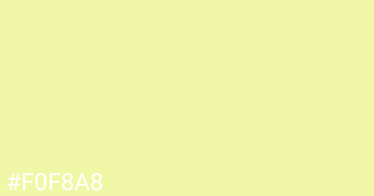 Hex color #f0f8a8 graphic