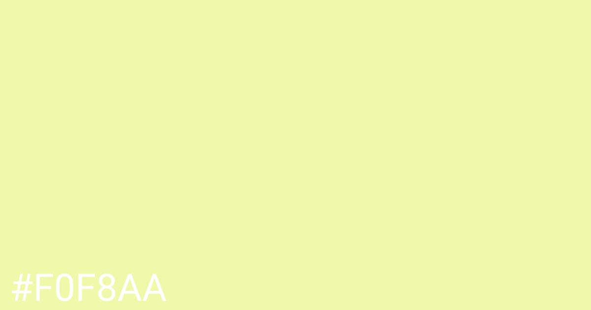 Hex color #f0f8aa graphic