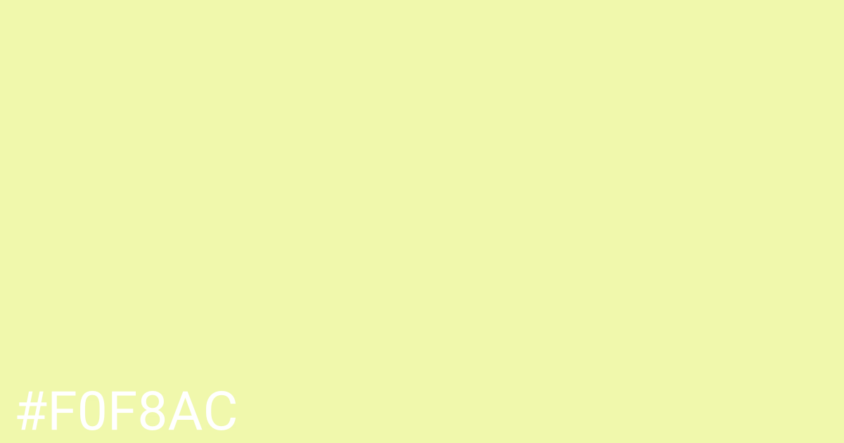 Hex color #f0f8ac graphic