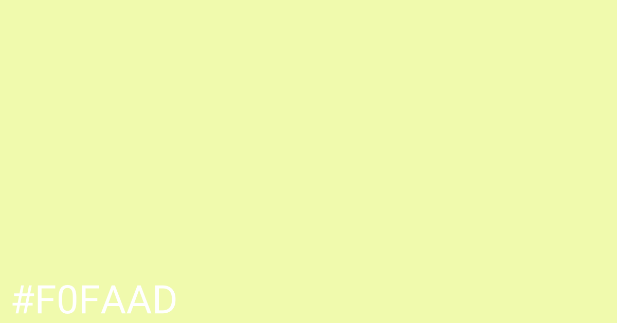 Hex color #f0faad graphic