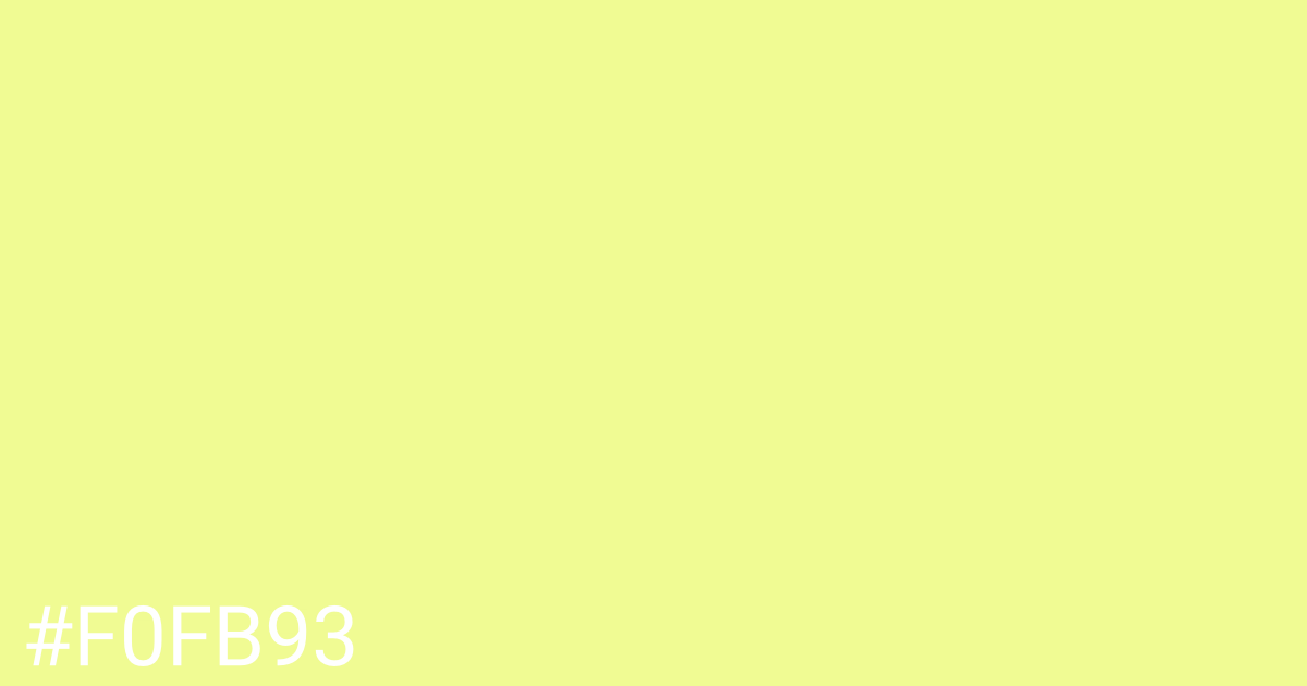 Hex color #f0fb93 graphic