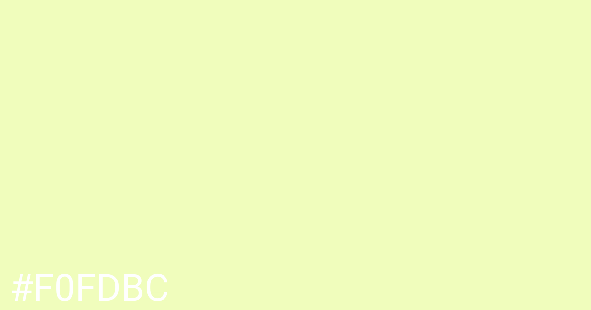 Hex color #f0fdbc graphic