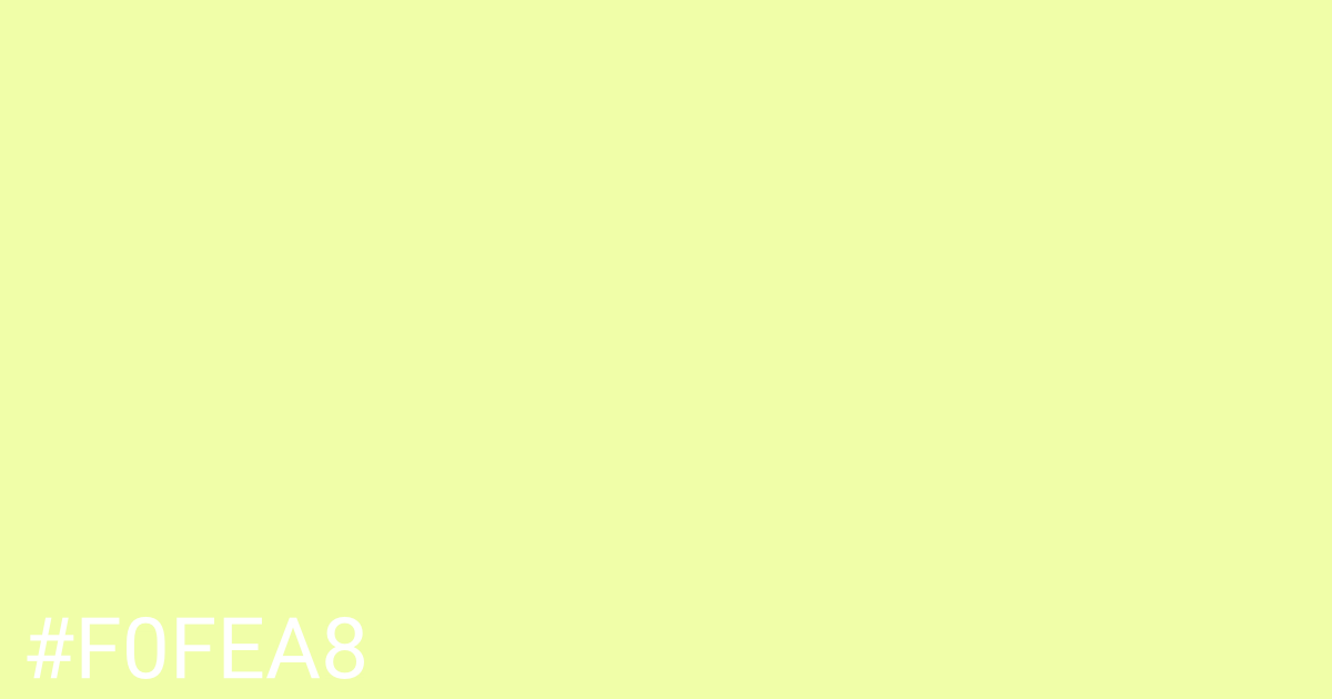 Hex color #f0fea8 graphic