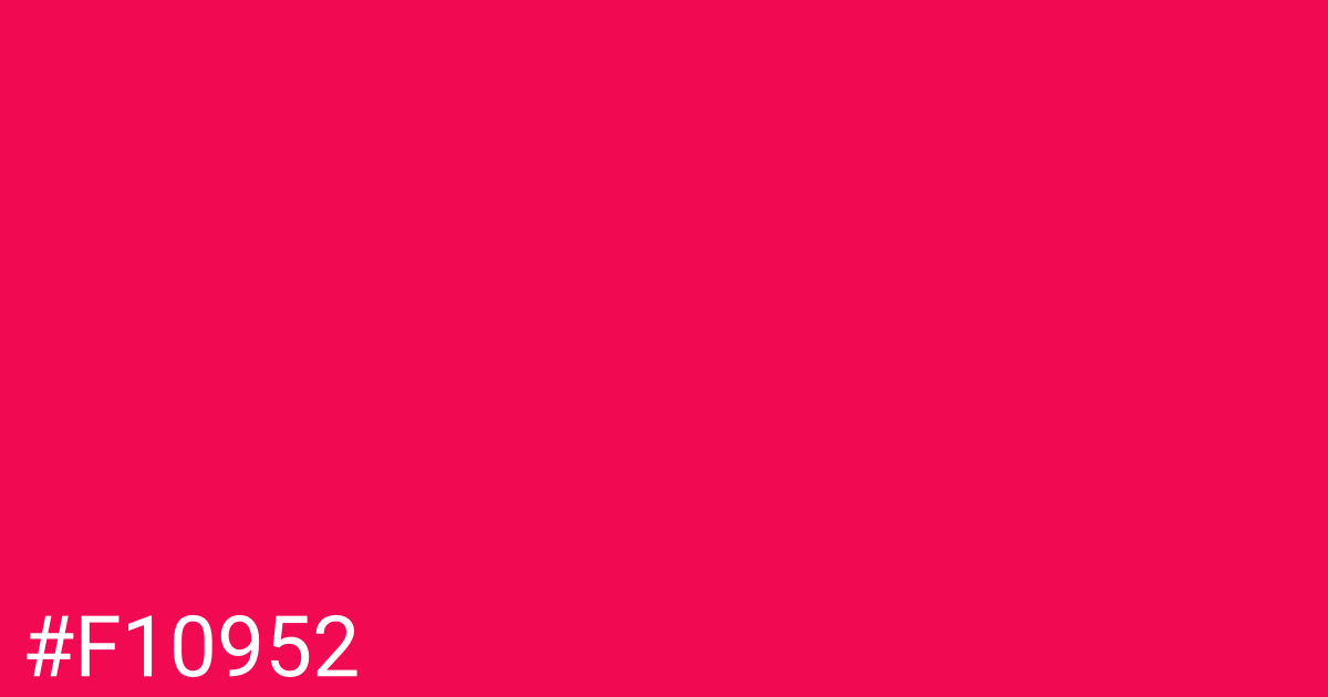 Hex color #f10952 graphic