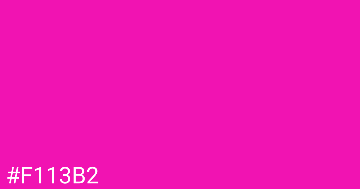 Hex color #f113b2 graphic