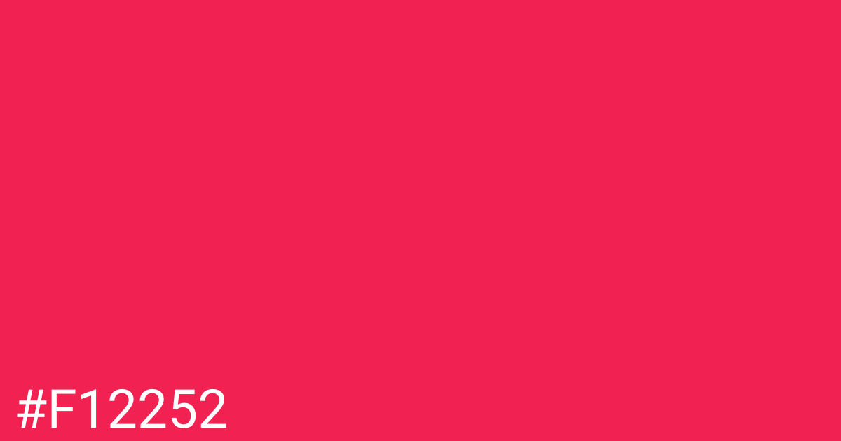 Hex color #f12252 graphic