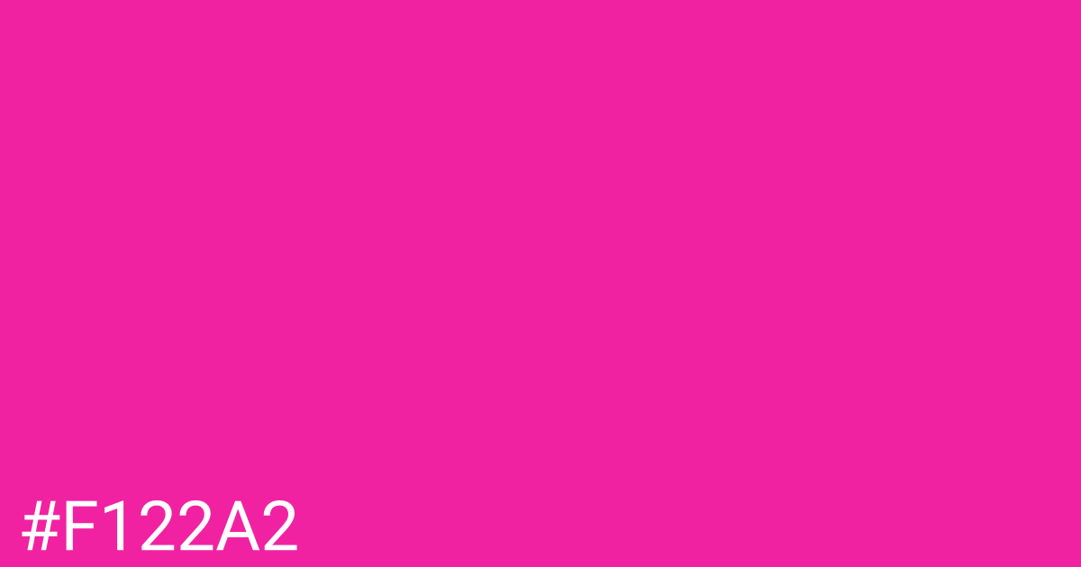 Hex color #f122a2 graphic