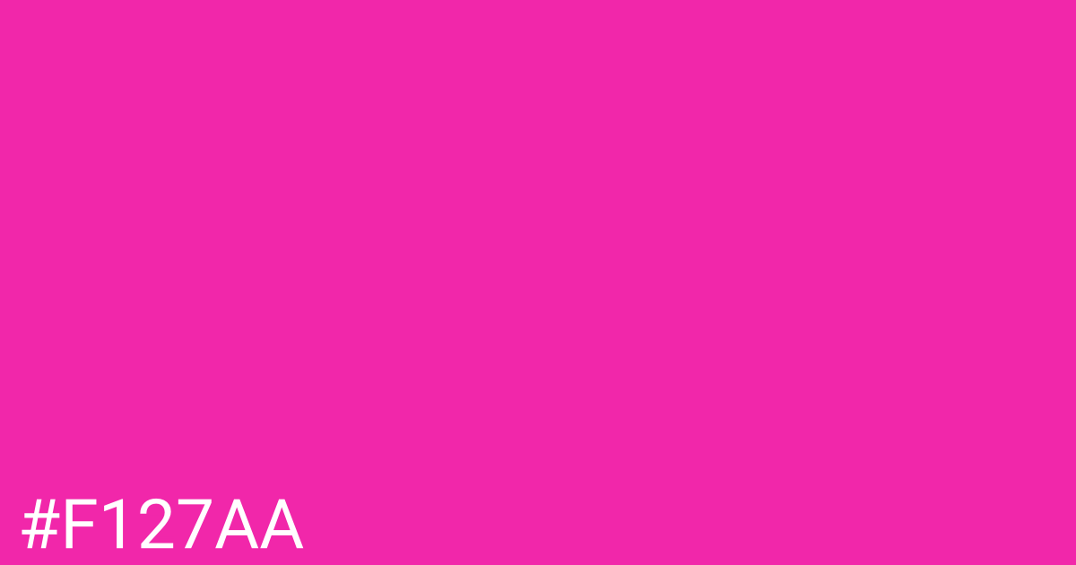 Hex color #f127aa graphic
