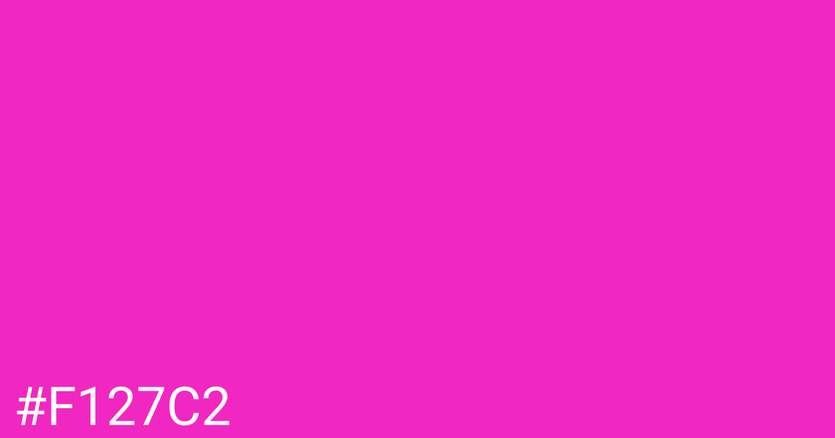 Hex color #f127c2 graphic