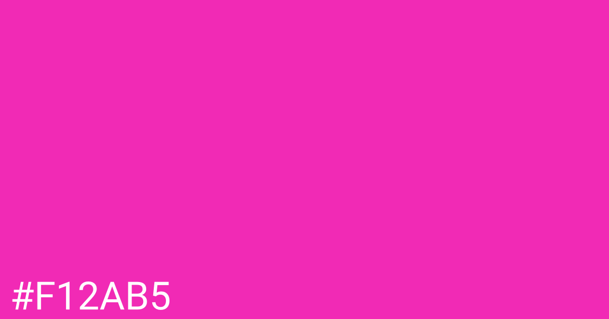 Hex color #f12ab5 graphic