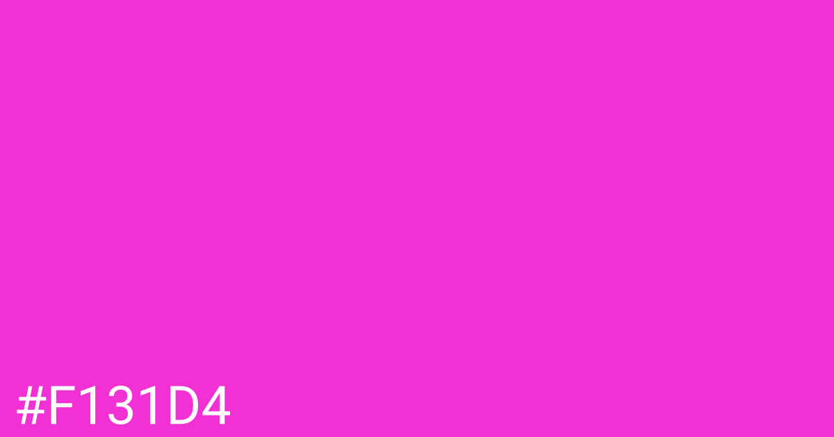 Hex color #f131d4 graphic