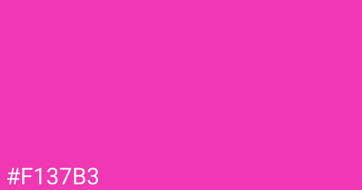 Hex color #f137b3 graphic