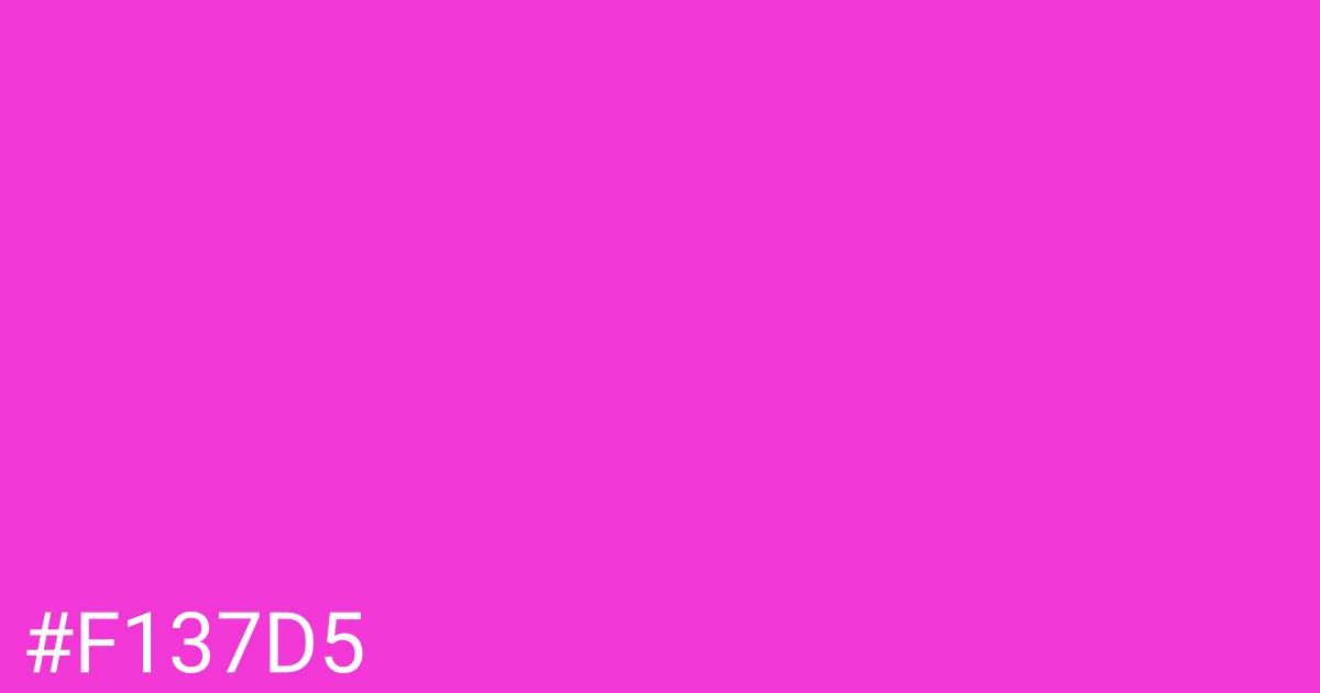 Hex color #f137d5 graphic