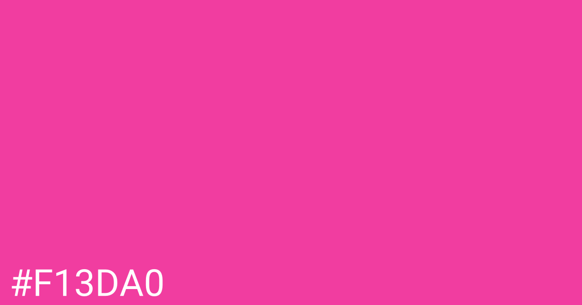 Hex color #f13da0 graphic