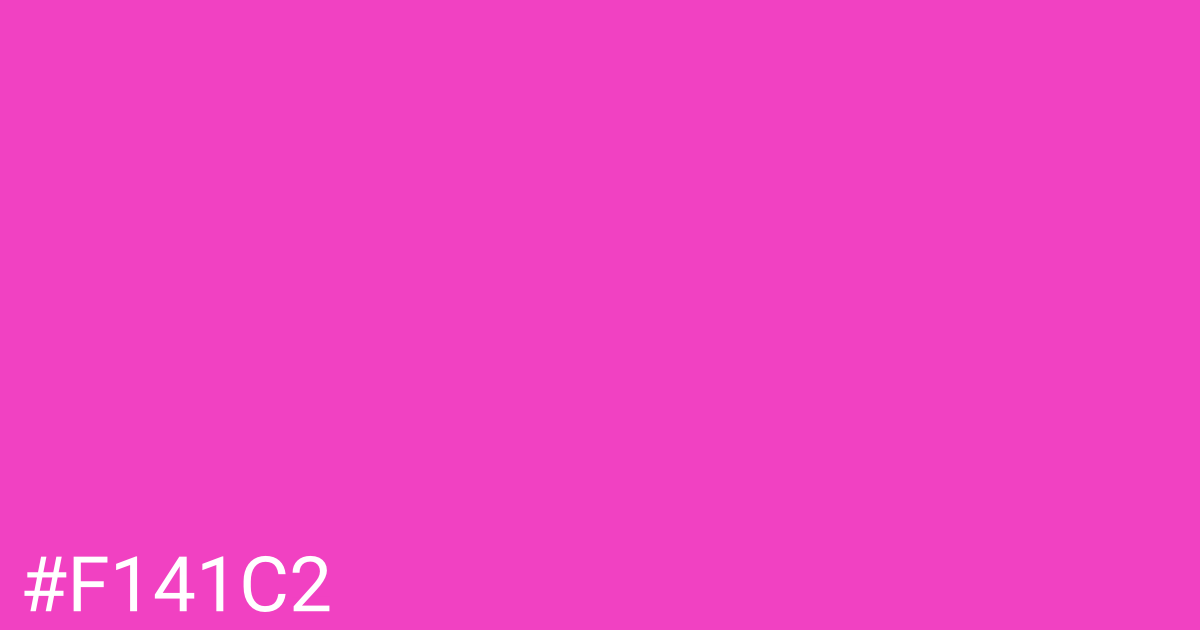 Hex color #f141c2 graphic