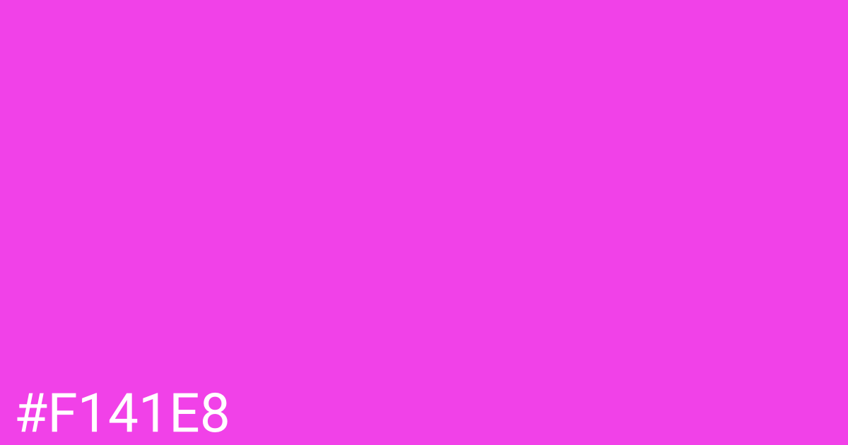 Hex color #f141e8 graphic