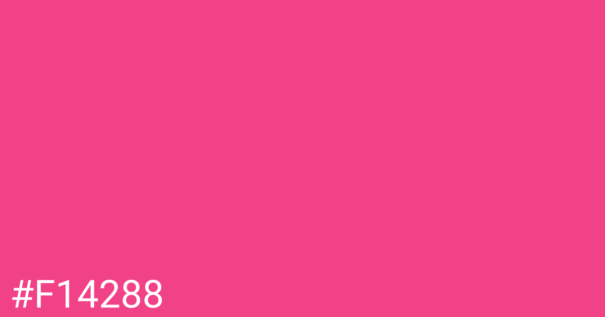 Hex color #f14288 graphic