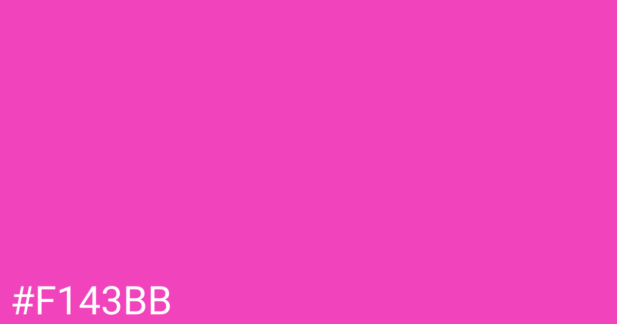 Hex color #f143bb graphic