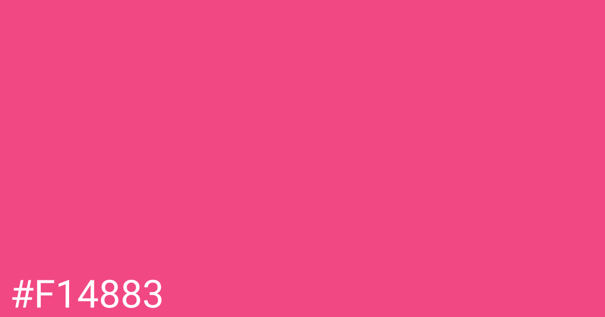 Hex color #f14883 graphic