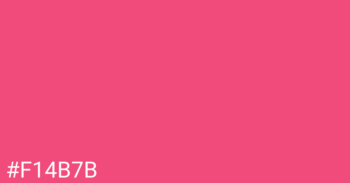 Hex color #f14b7b graphic