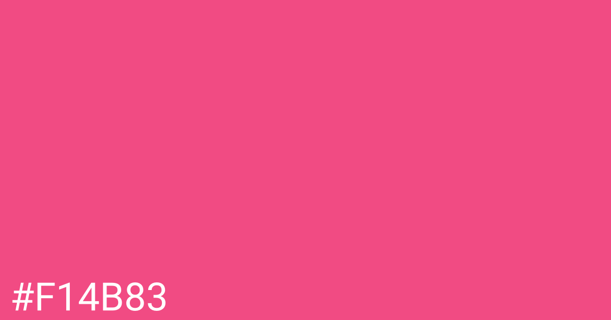 Hex color #f14b83 graphic