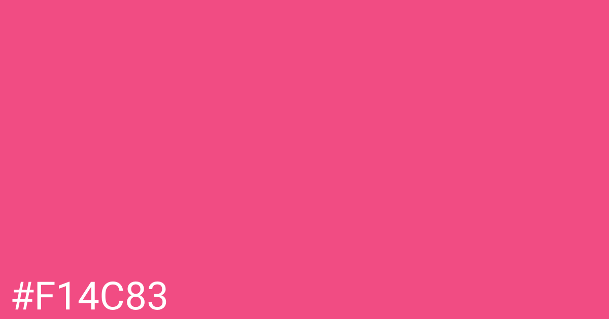 Hex color #f14c83 graphic