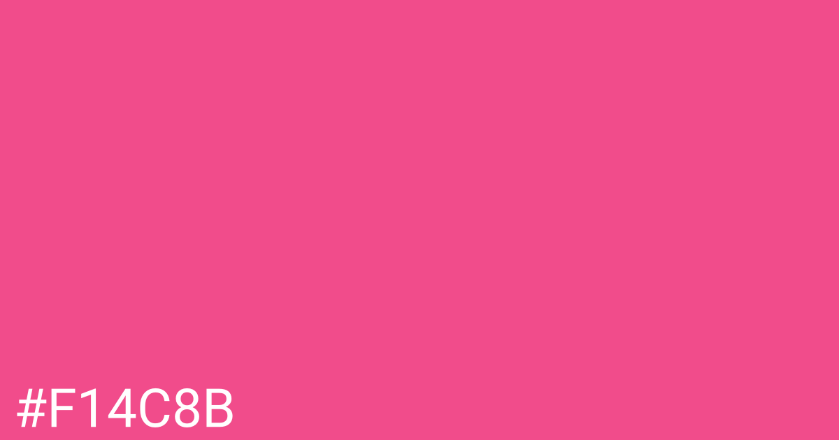 Hex color #f14c8b graphic