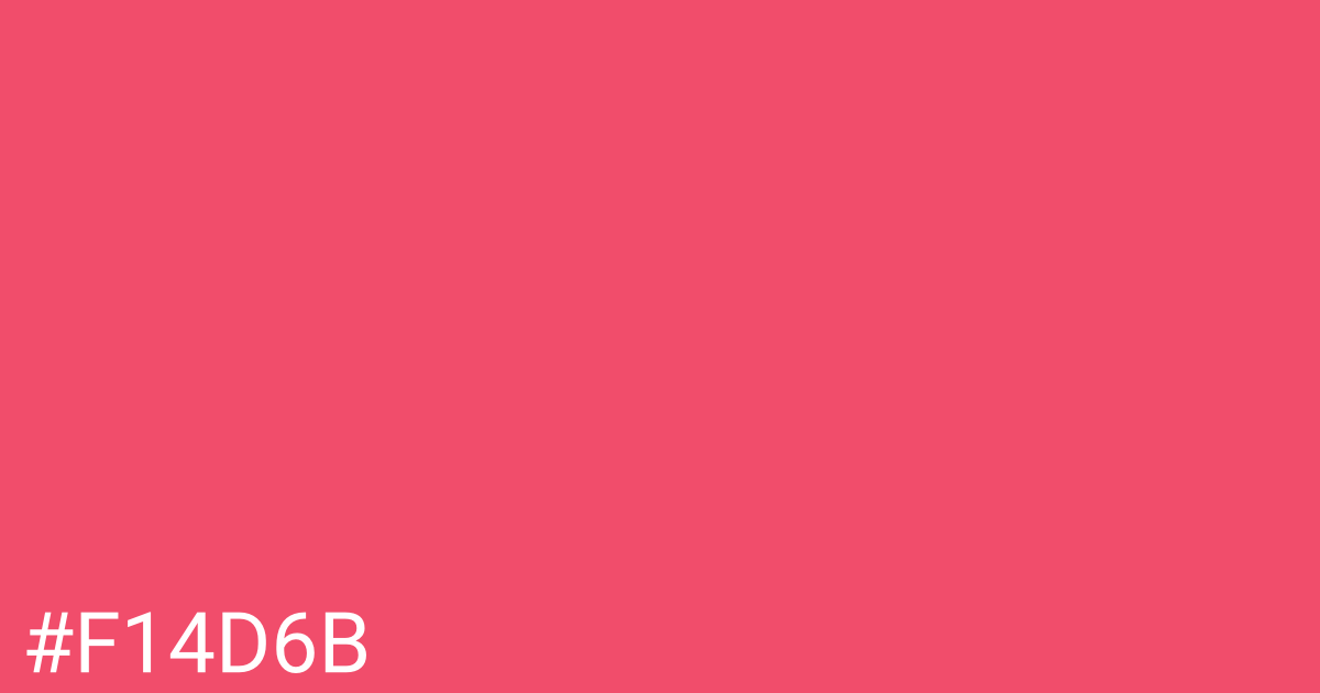 Hex color #f14d6b graphic