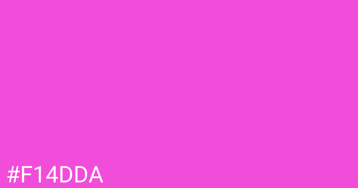 Hex color #f14dda graphic