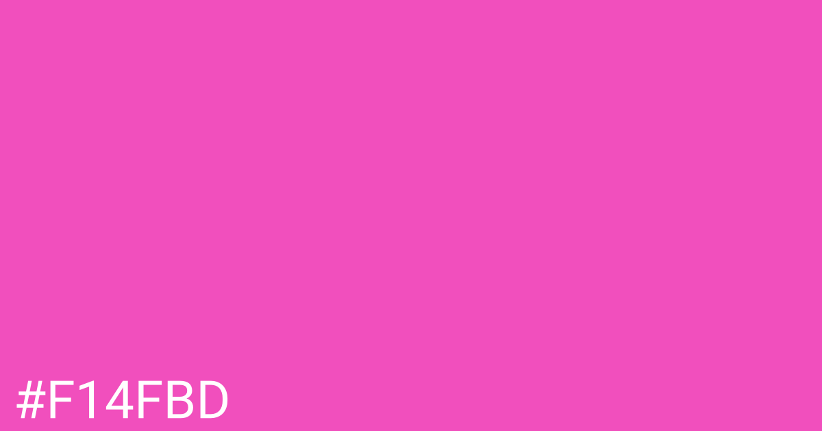 Hex color #f14fbd graphic