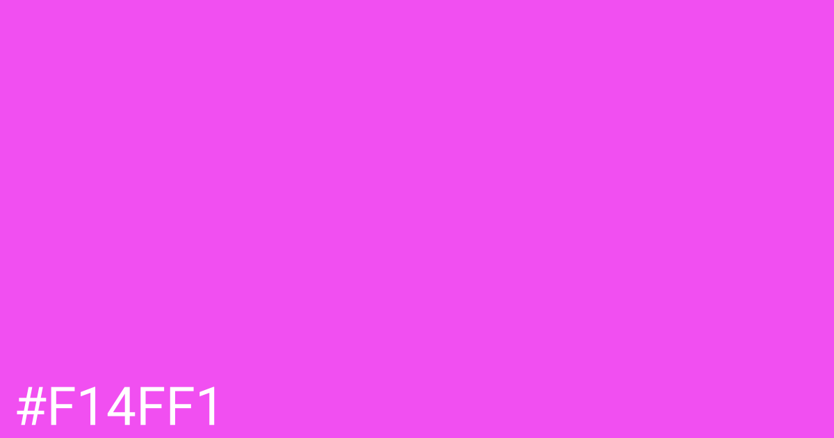 Hex color #f14ff1 graphic