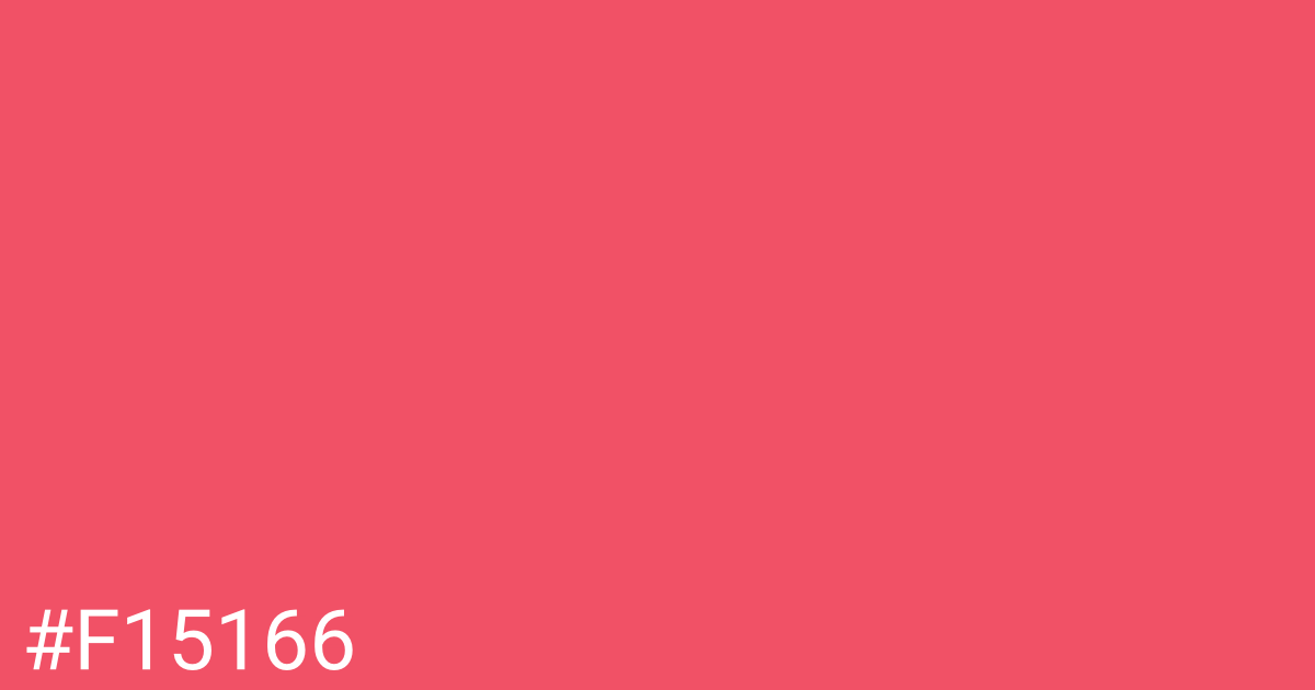 Hex color #f15166 graphic