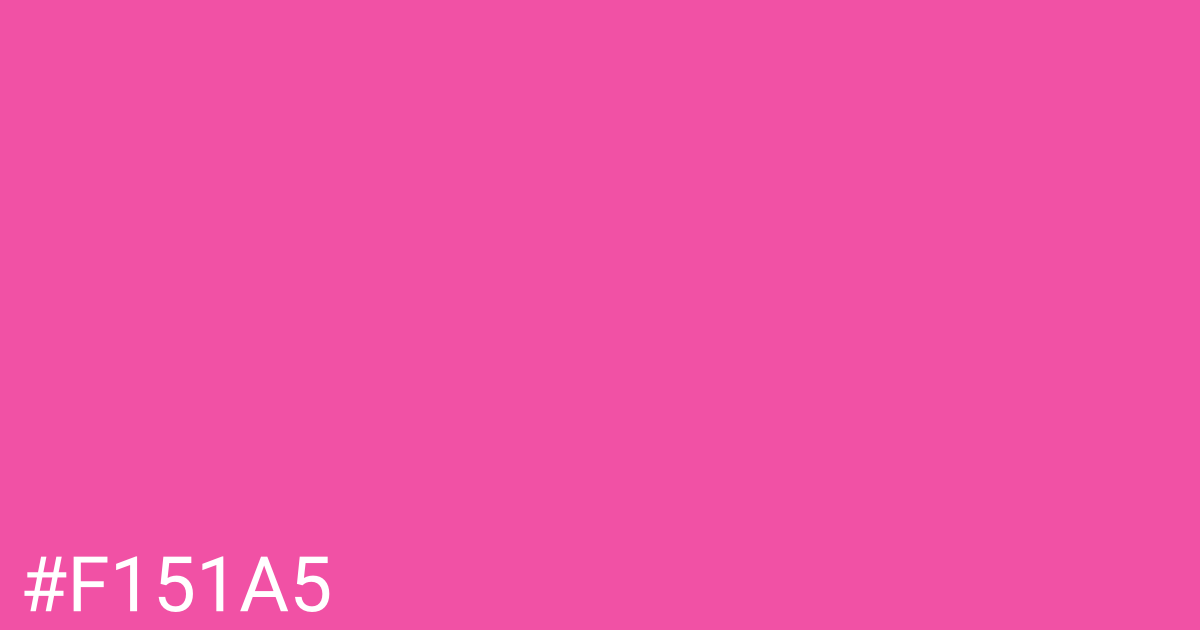 Hex color #f151a5 graphic