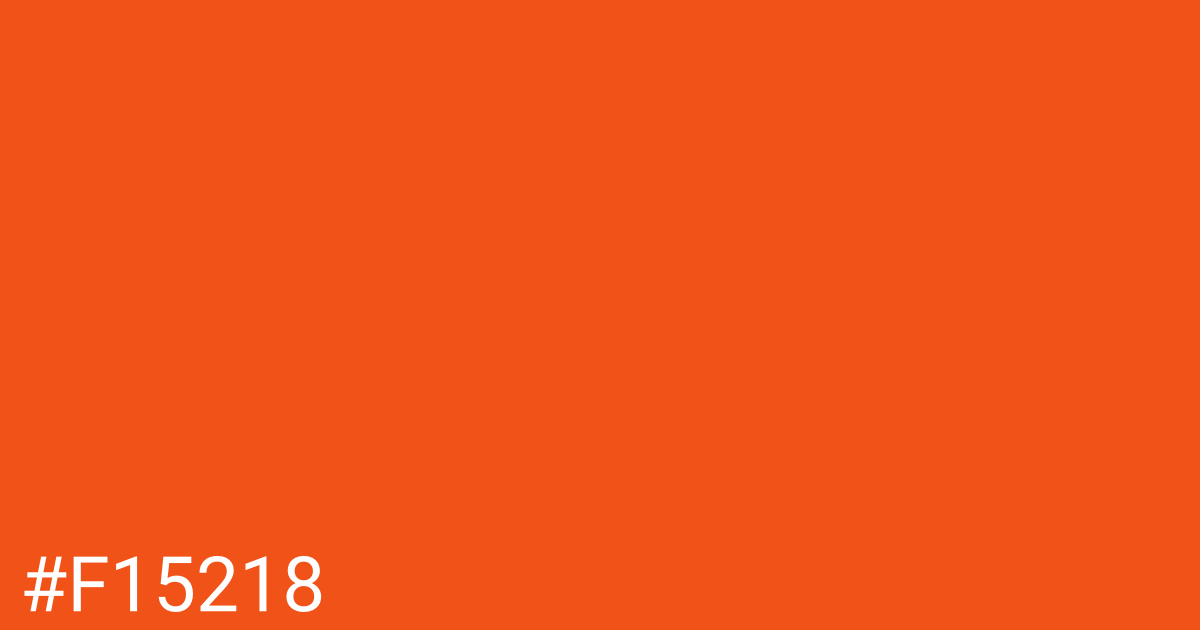 Hex color #f15218 graphic