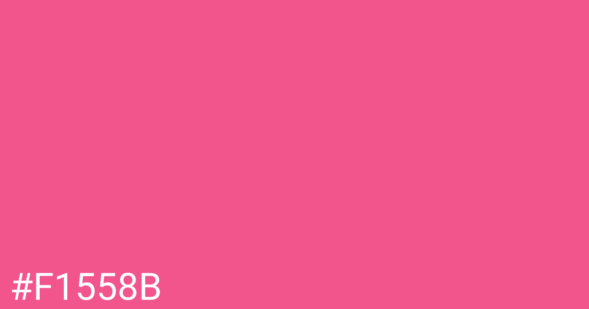 Hex color #f1558b graphic