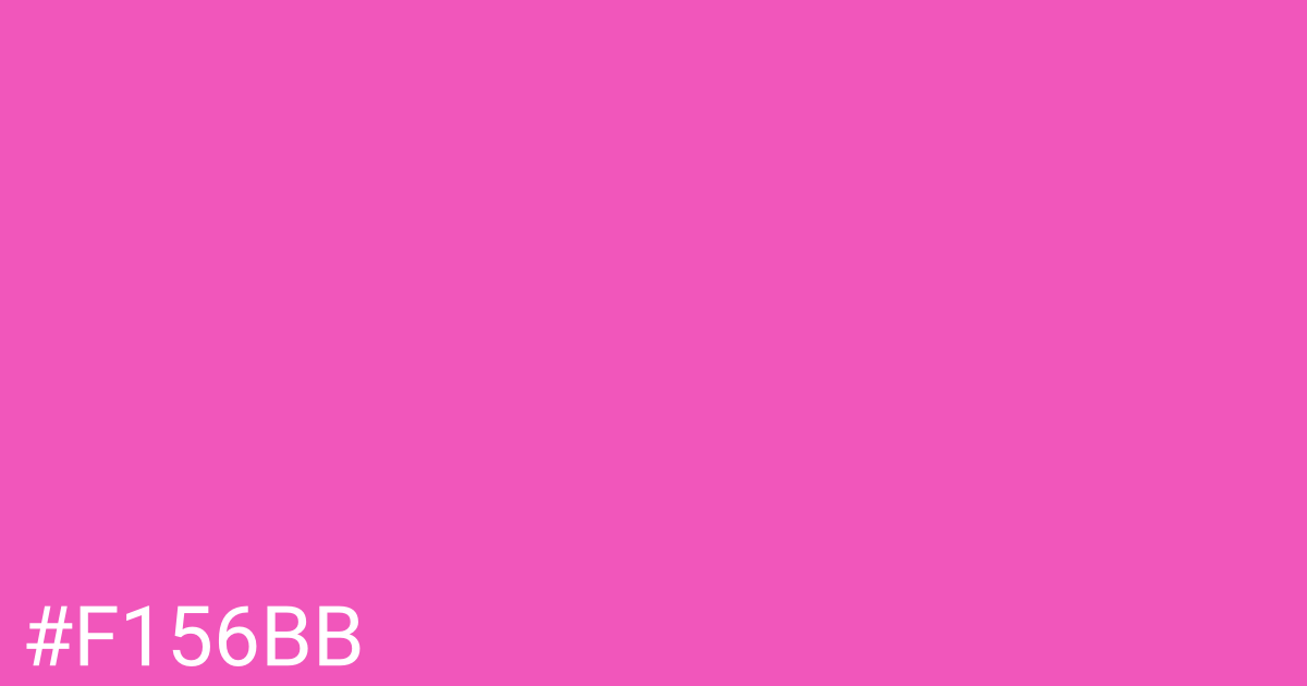 Hex color #f156bb graphic