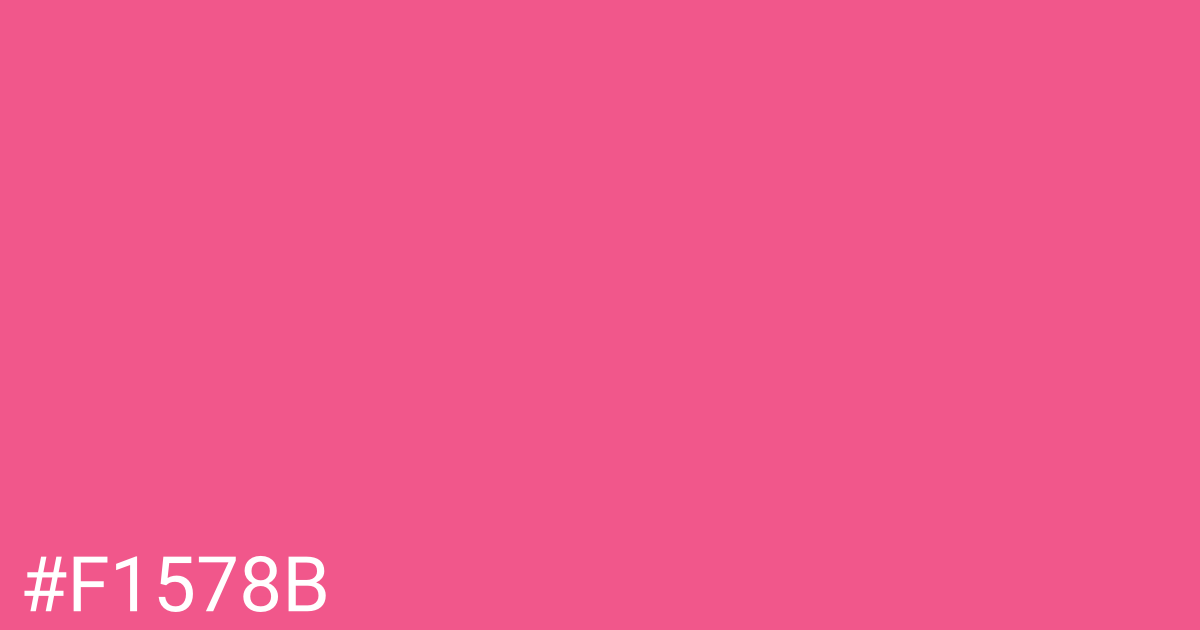 Hex color #f1578b graphic