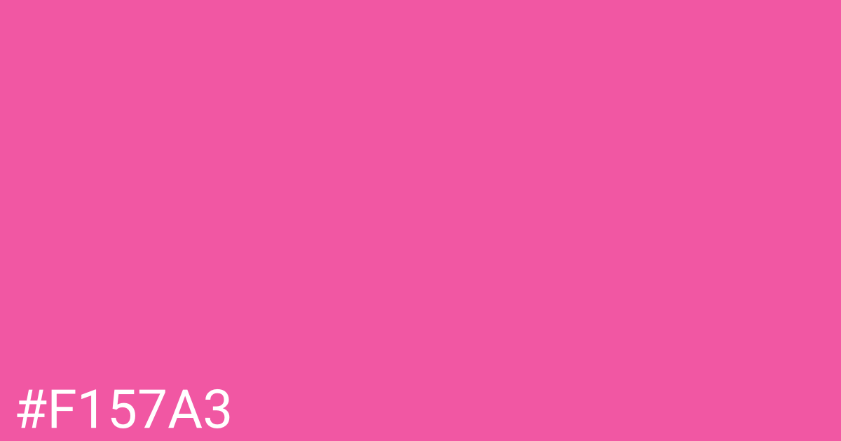 Hex color #f157a3 graphic