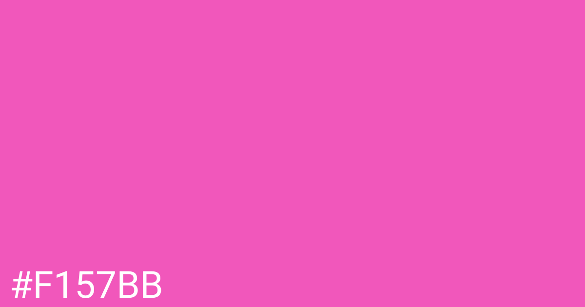 Hex color #f157bb graphic