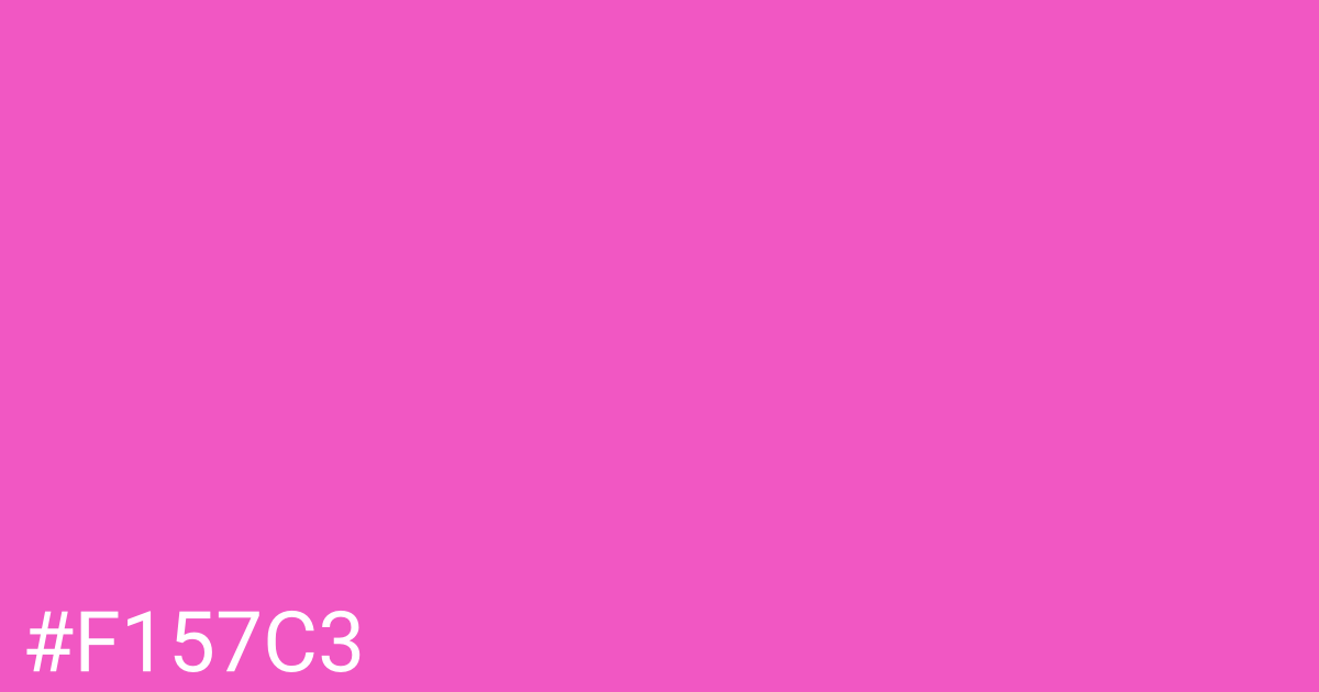 Hex color #f157c3 graphic