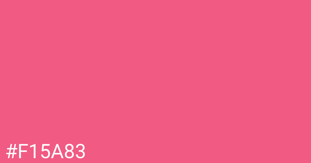 Hex color #f15a83 graphic