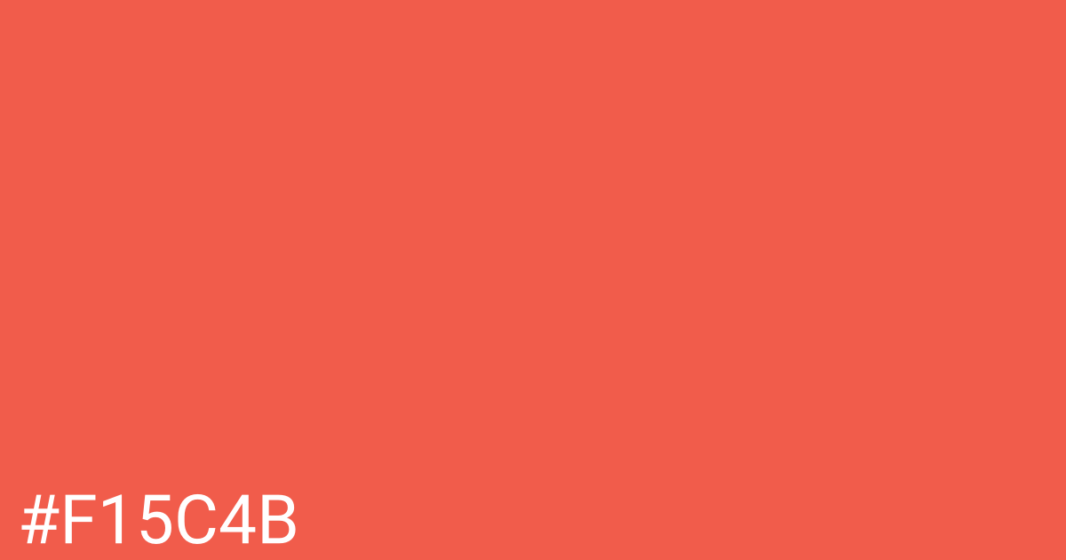 Hex color #f15c4b graphic