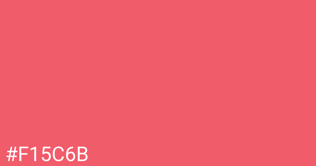 Hex color #f15c6b graphic