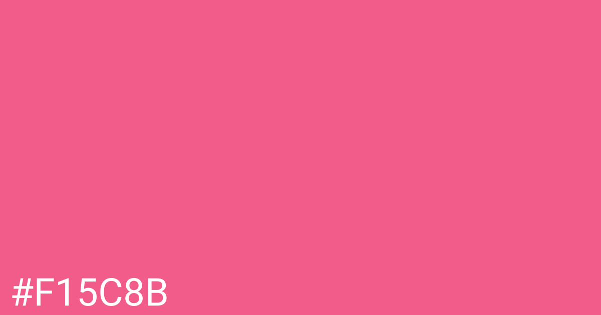 Hex color #f15c8b graphic