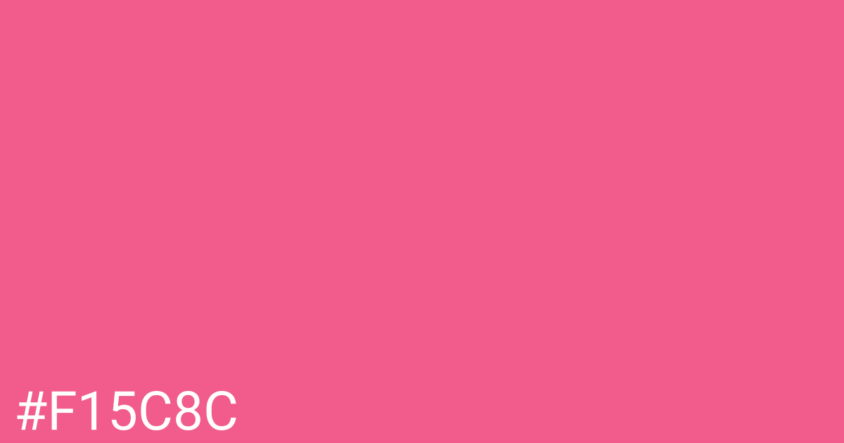 Hex color #f15c8c graphic