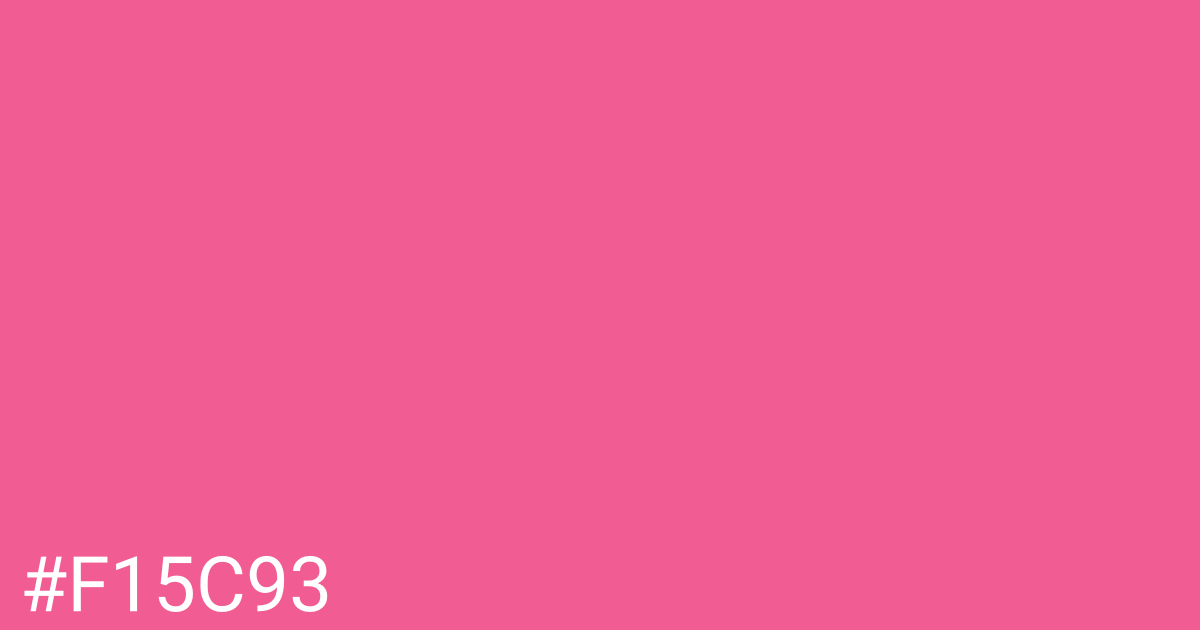 Hex color #f15c93 graphic