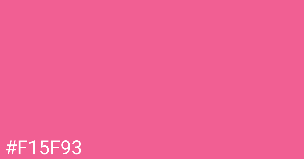 Hex color #f15f93 graphic
