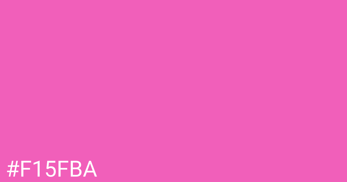 Hex color #f15fba graphic