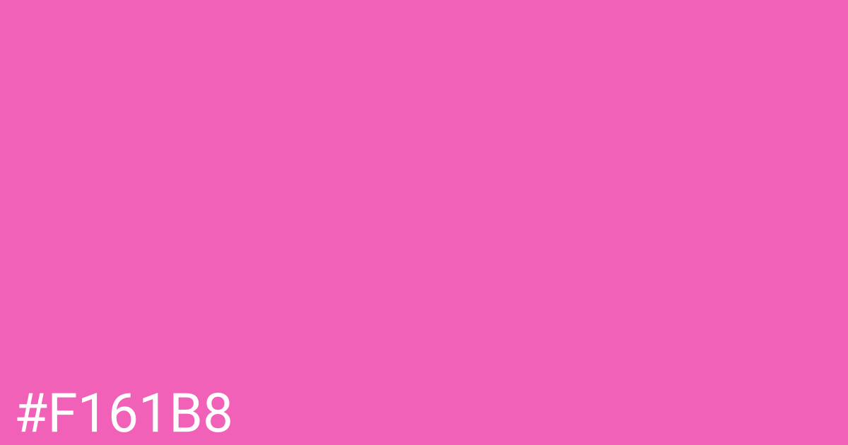 Hex color #f161b8 graphic