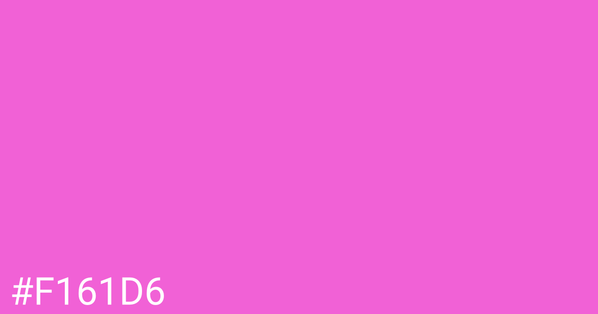 Hex color #f161d6 graphic